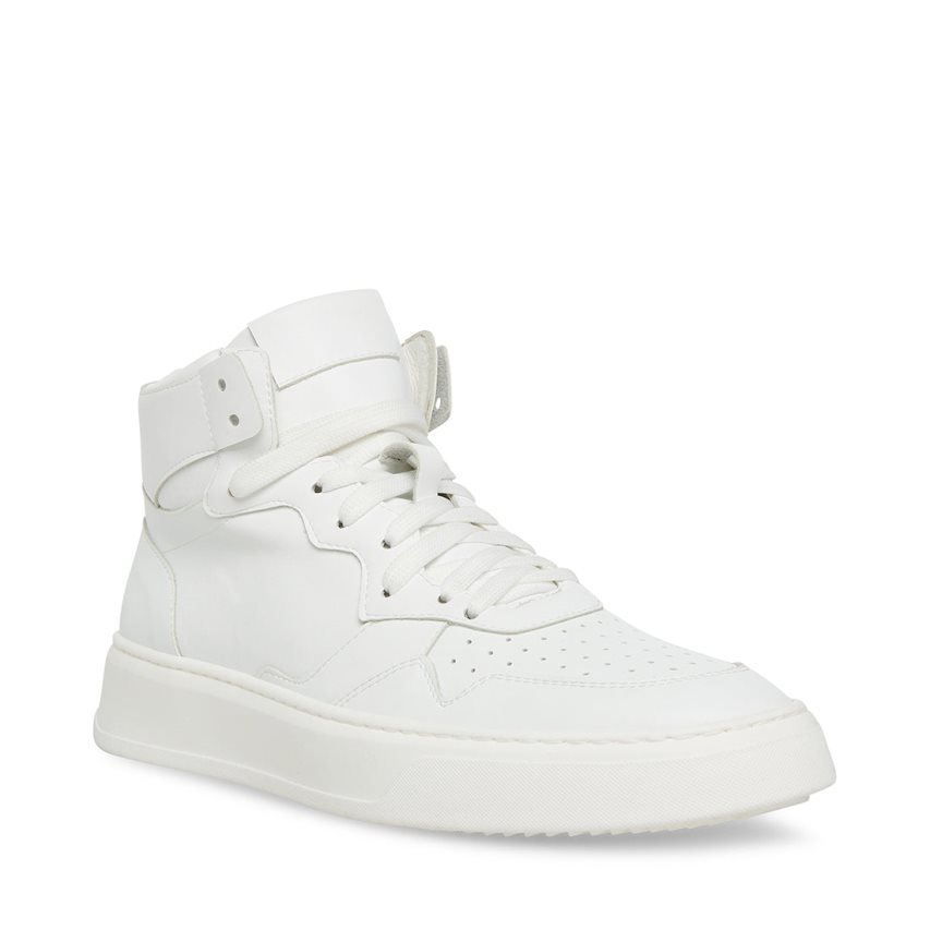 Zapatillas Steve Madden Jorgee-h Cuero Hombre Blancas | ES OKS203